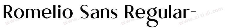 Romelio Sans Regular字体转换